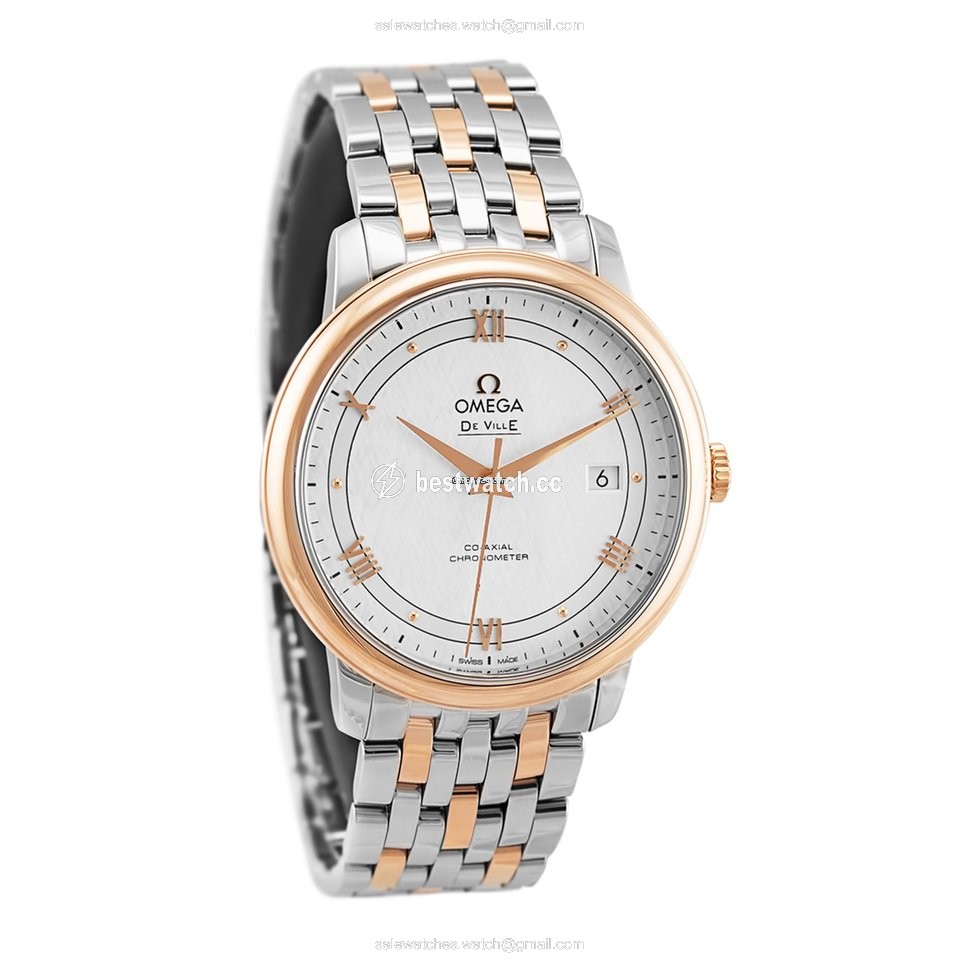 Omega De Ville Prestige Mens watch Unisex Automatic Gold Steel 424.20.40.20.02.002 3