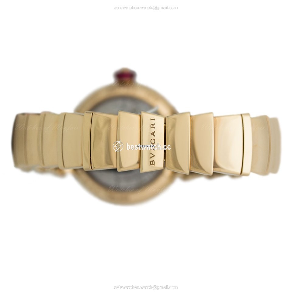 IMG_9086 Bulgari Lucea Womens watch Automatic Rose gold 102190 LUP33BGGD 3