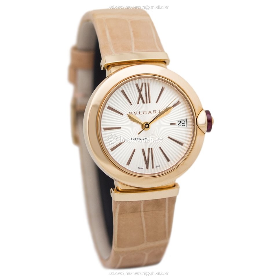 IMG_9086 Bulgari Lucea Womens watch Automatic Rose gold 102328 LUP33C6GLD 3