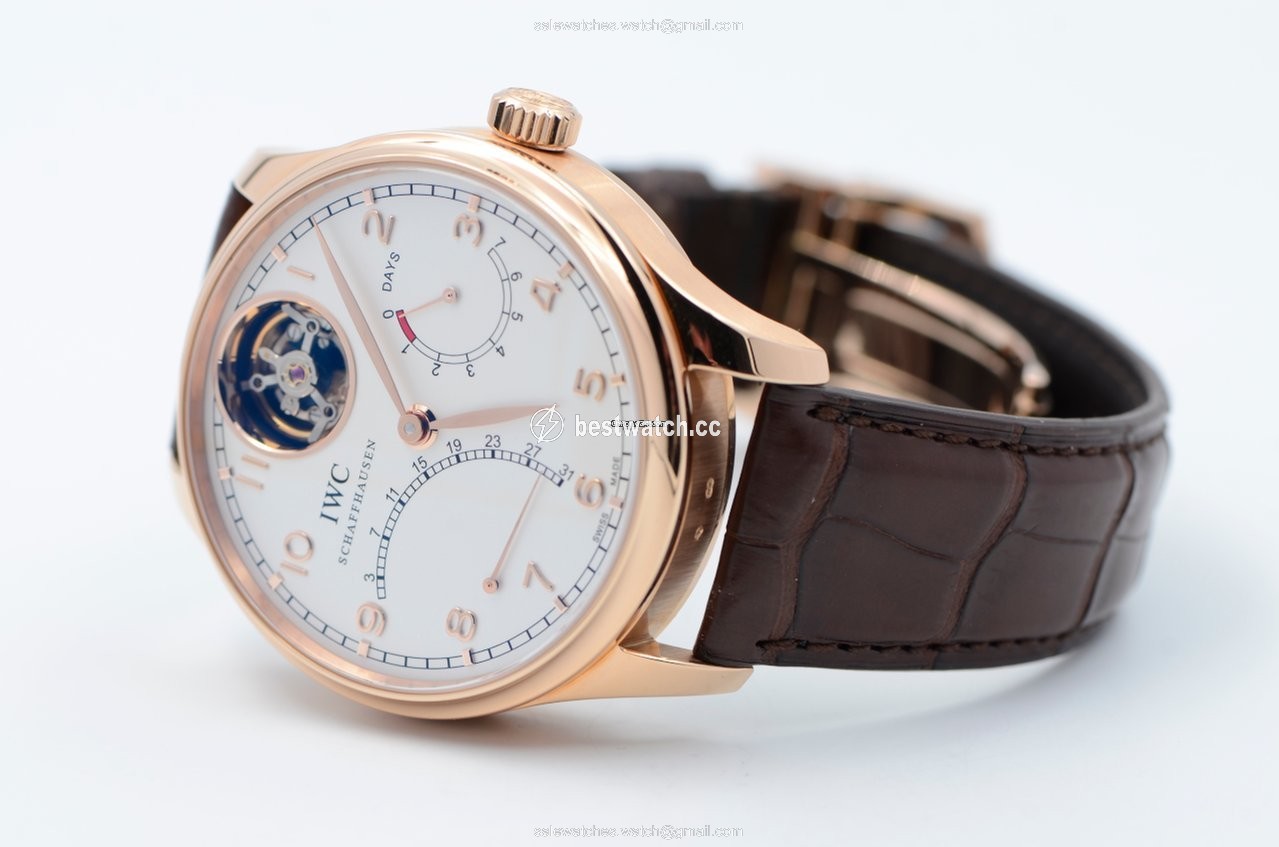 IMG_9086 IWC Portuguese Tourbillon Mens watch Unisex Automatic Rose gold IW504402 3