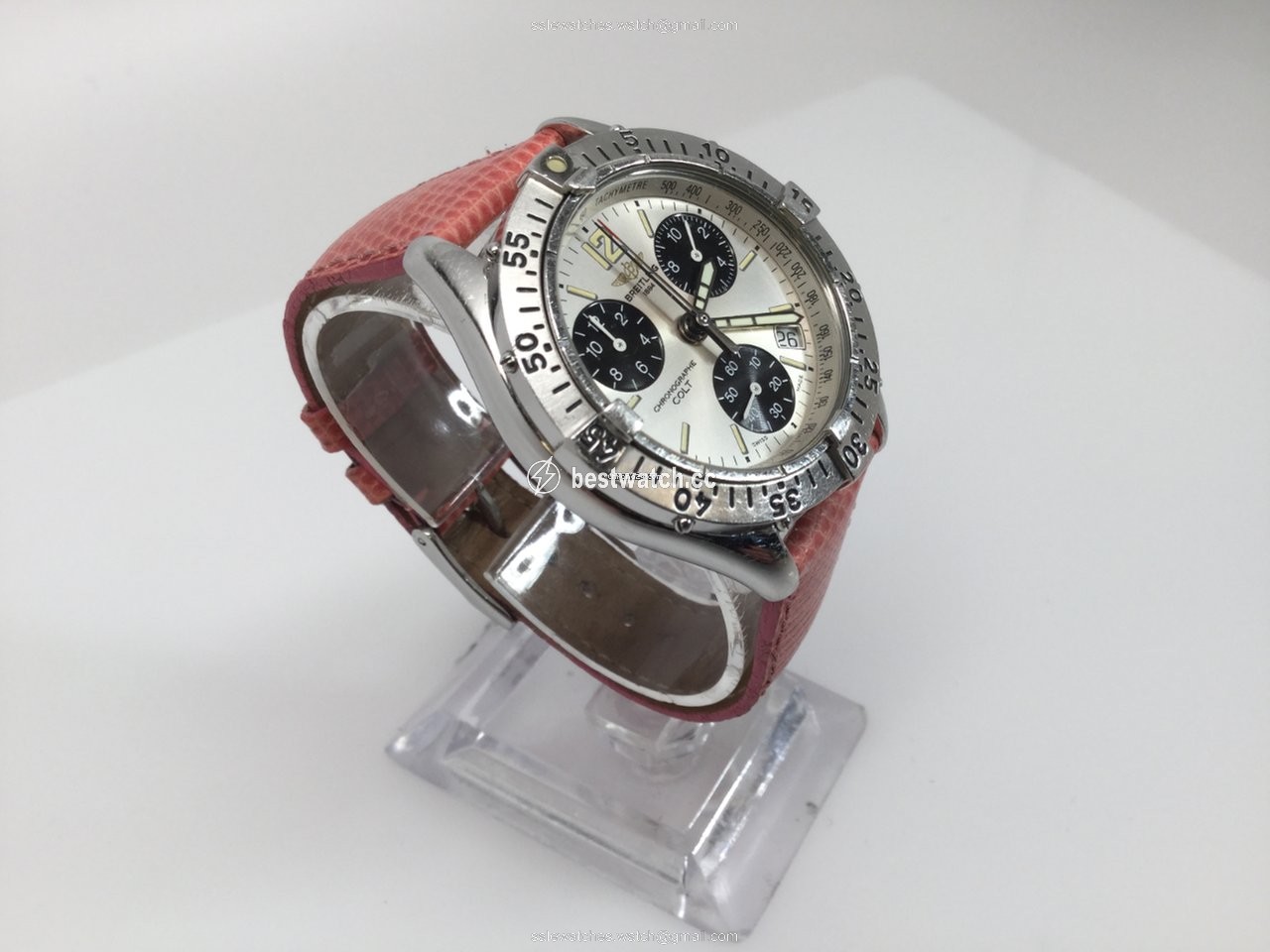 IMG_9086 Breitling Colt Chronograph Mens watch Unisex Quartz Steel A53035 3