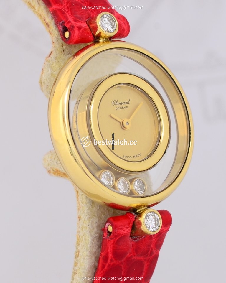 IMG_9086 Chopard Happy Diamonds Womens watch Quartz Yellow gold 20 4802 3