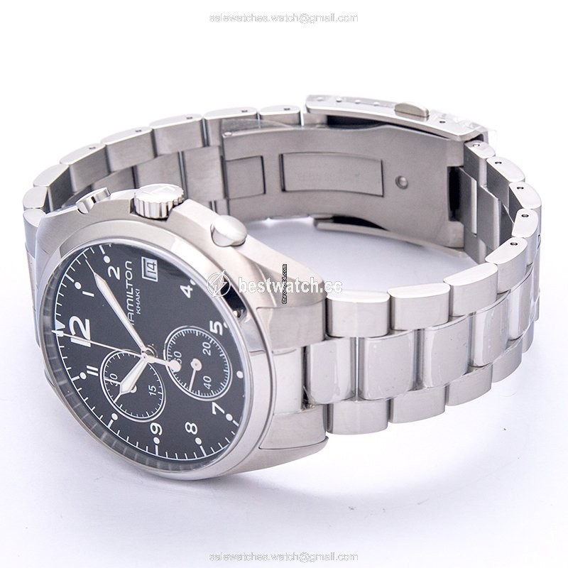 Hamilton Khaki Pilot Pioneer Mens watch Unisex Quartz Steel H76512133 3