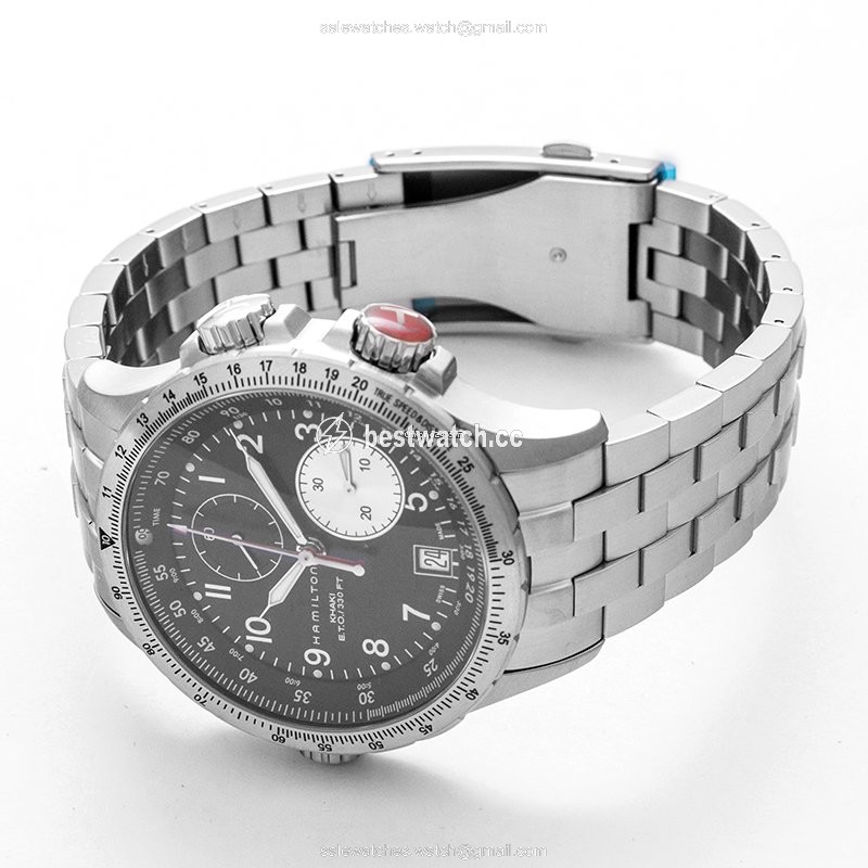 Hamilton Khaki Aviation Mens watch Unisex Quartz Steel H77612133 3