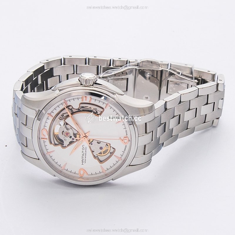IMG_9086 Hamilton Jazzmaster Open Heart Mens watch Unisex Automatic Steel H32565155 3