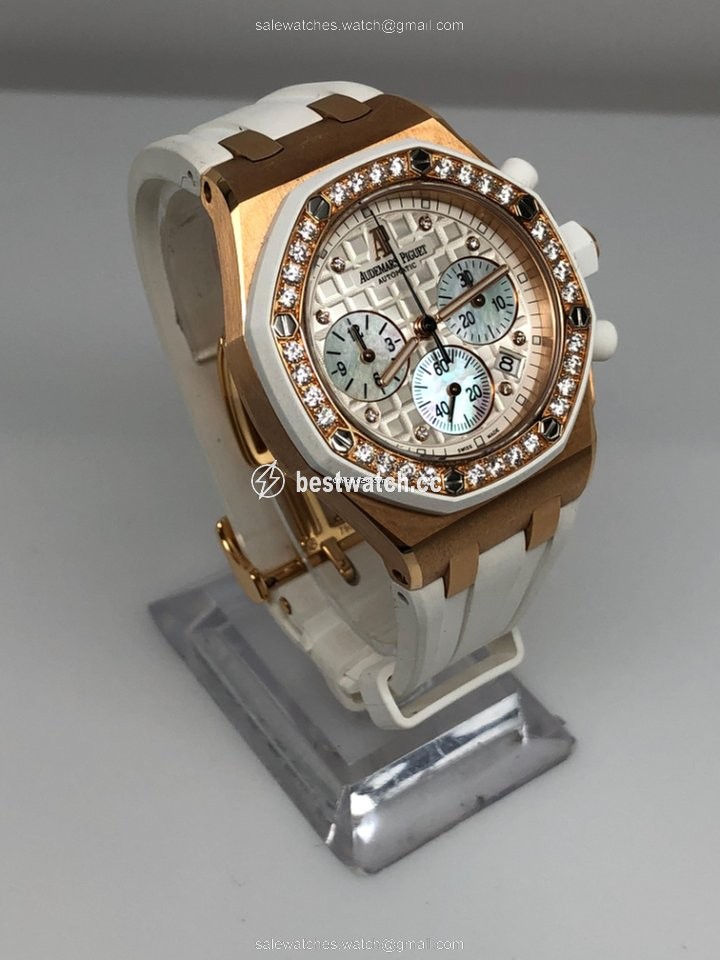 IMG_9086 Audemars Piguet Royal Oak Offshore Lady Womens watch Automatic Rose gold 26048OK.ZZ.D010CA.01 3