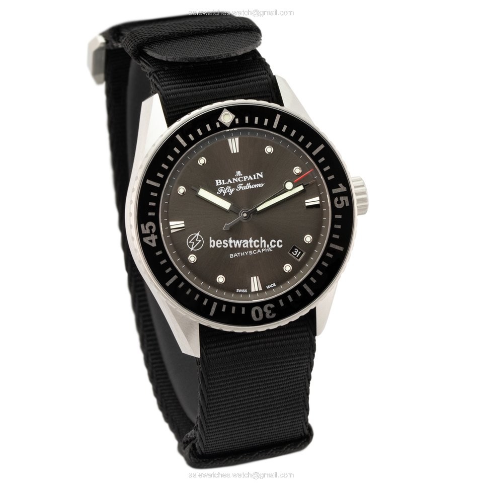 IMG_9086 Blancpain Fifty Fathoms Bathyscaphe Mens watch Unisex Automatic Steel 5100B-1110-NABA 3