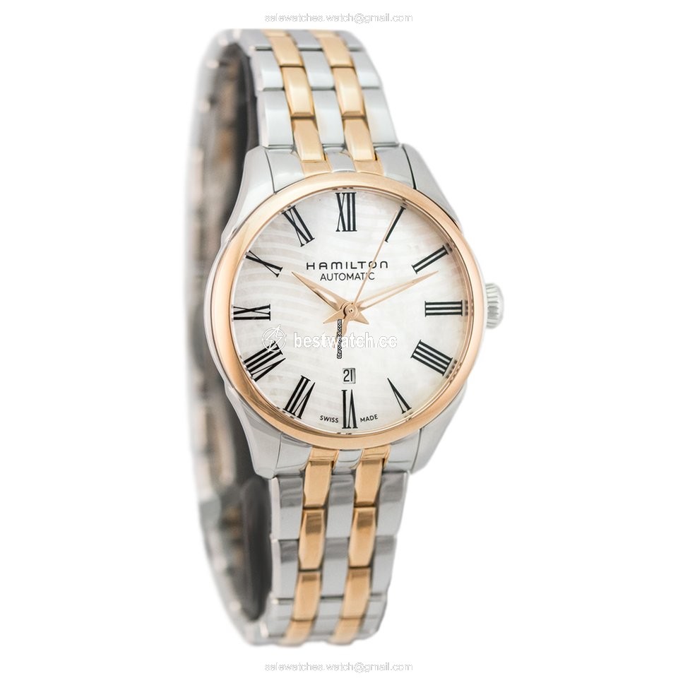 IMG_9086 Hamilton Jazzmaster Lady Womens watch Automatic Gold Steel H42225191 3