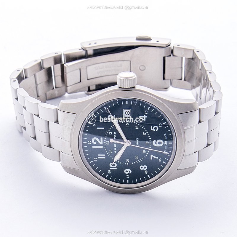 IMG_9086 Hamilton Khaki Field Mens watch Unisex Quartz Steel H68201143 3