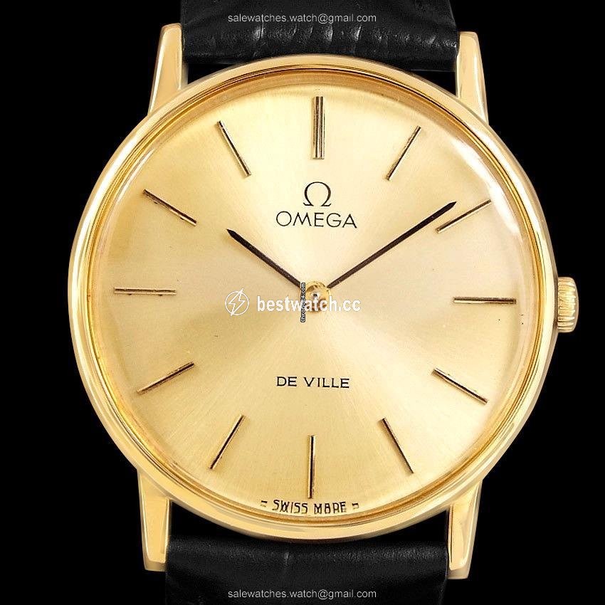 Omega De Ville Mens watch Unisex Manual winding Gold Steel 6332 3