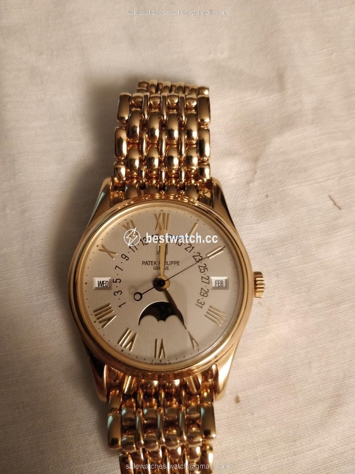 IMG_9086 Patek Philippe Perpetual Calendar Mens watch Unisex Automatic Yellow gold 5050J 3