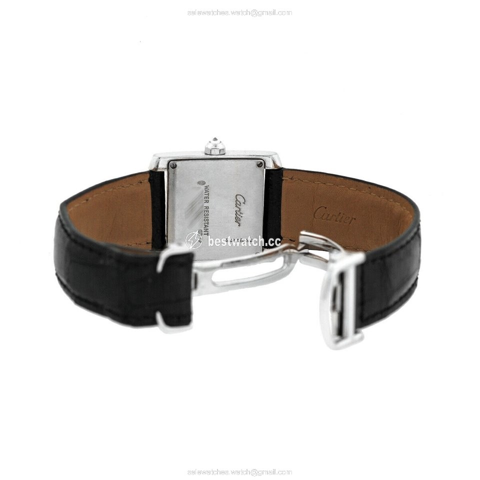 IMG_9086 Cartier Tank Francaise Womens watch Quartz White gold WE101751 3