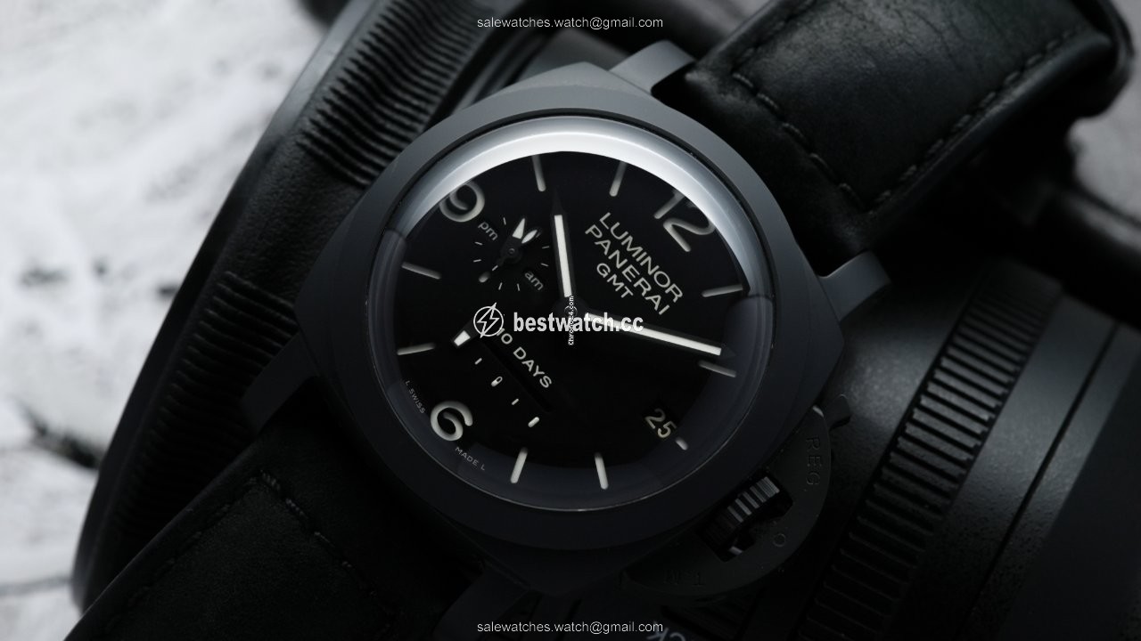 IMG_9086 Panerai Luminor 1950 10 Days GMT Mens watch Unisex Automatic Ceramic PAM 00335 3