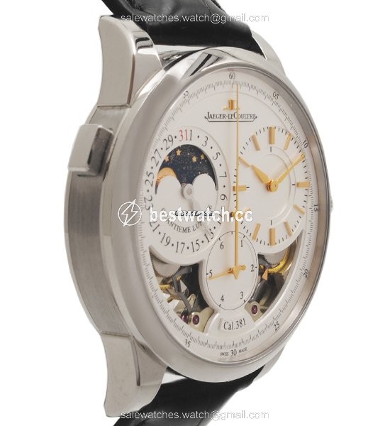 IMG_9086 Jaeger-LeCoultre Duometre Mens watch Unisex Manual winding White gold Q6043420 3