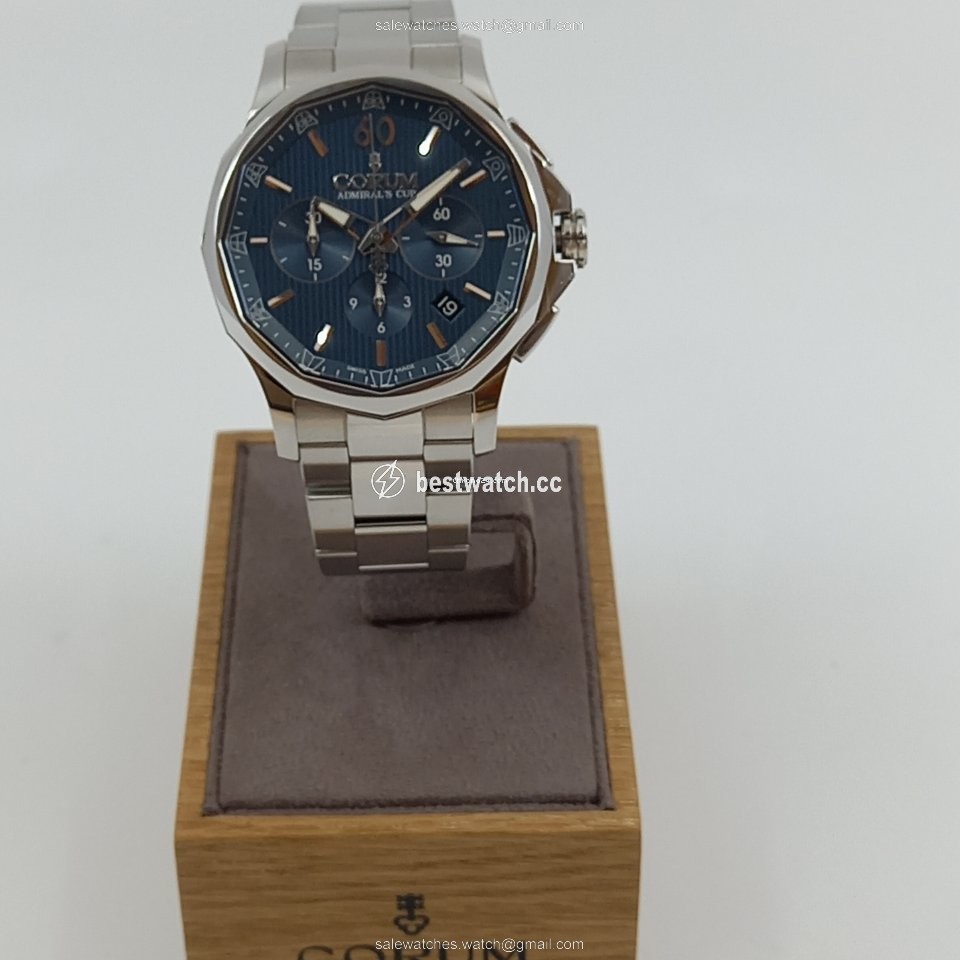 IMG_9086 Corum Admirals Cup Legend 42 Mens watch Unisex Automatic Steel 984.101.20 V705 AB10 3