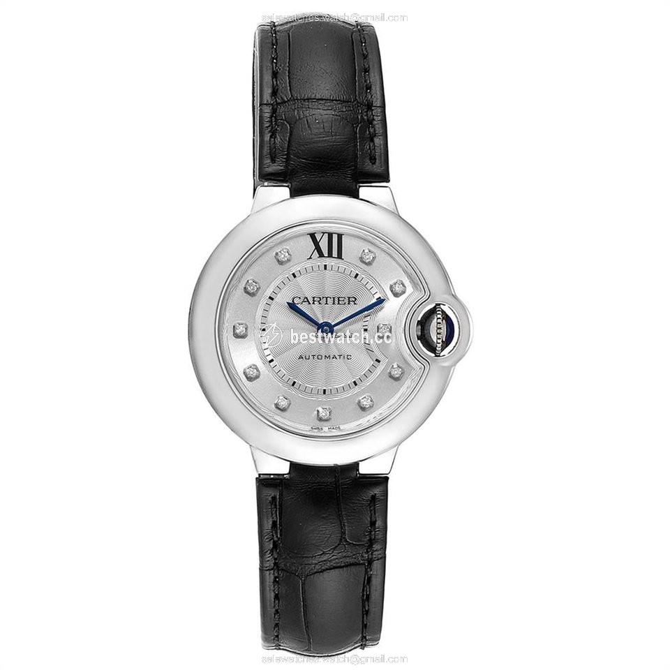 IMG_9086 Cartier Ballon Bleu 33mm Womens watch Automatic Steel W4BB0009 3