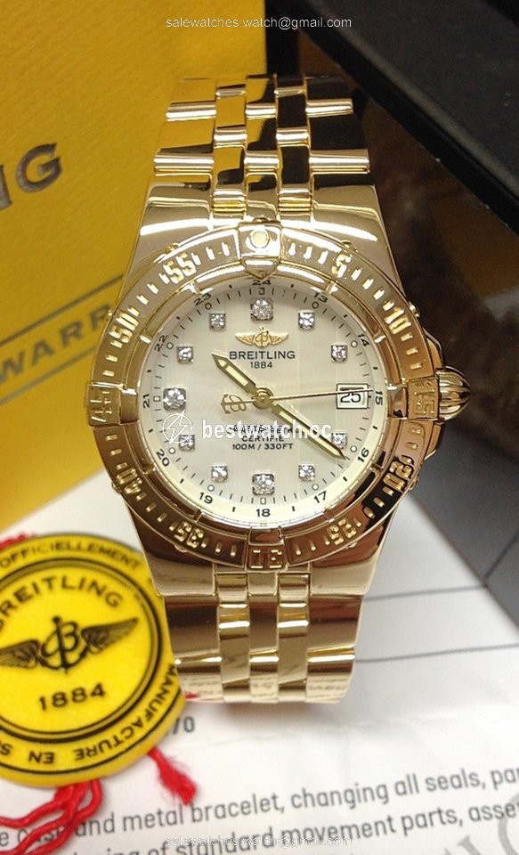 IMG_9086 Breitling Starliner Womens watch Quartz Yellow gold K71340 3