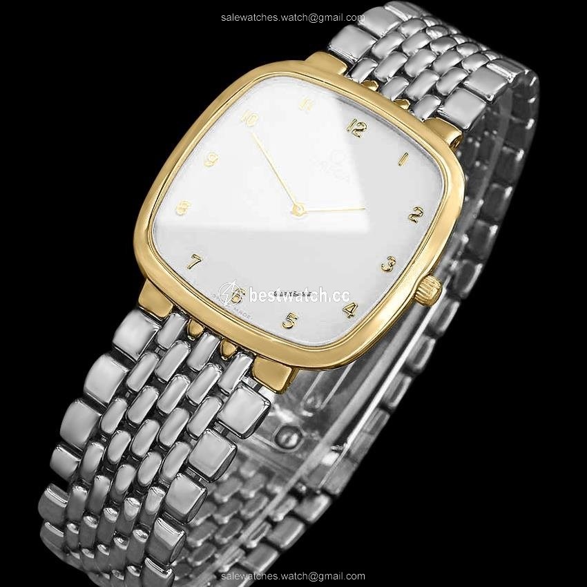 IMG_9086 Omega De Ville Mens watch Unisex Quartz Gold Steel 6594 3