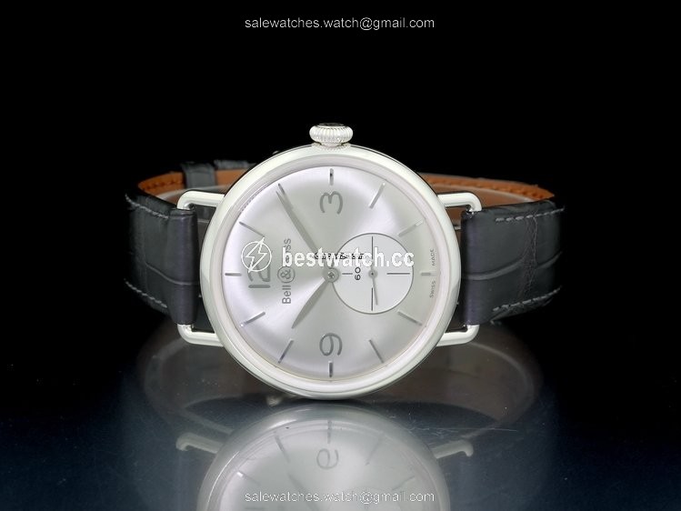 IMG_9086 Bell & Ross Vintage Mens watch Unisex Manual winding Silver BRWW1-ME-AG-SI-SCR 3