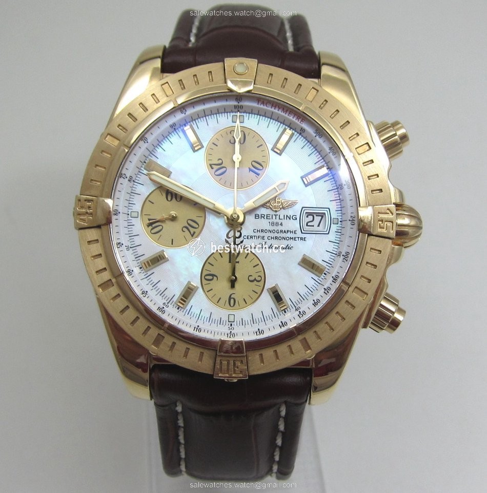 Breitling Chronomat Evolution Mens watch Unisex Automatic Yellow gold K13356 3