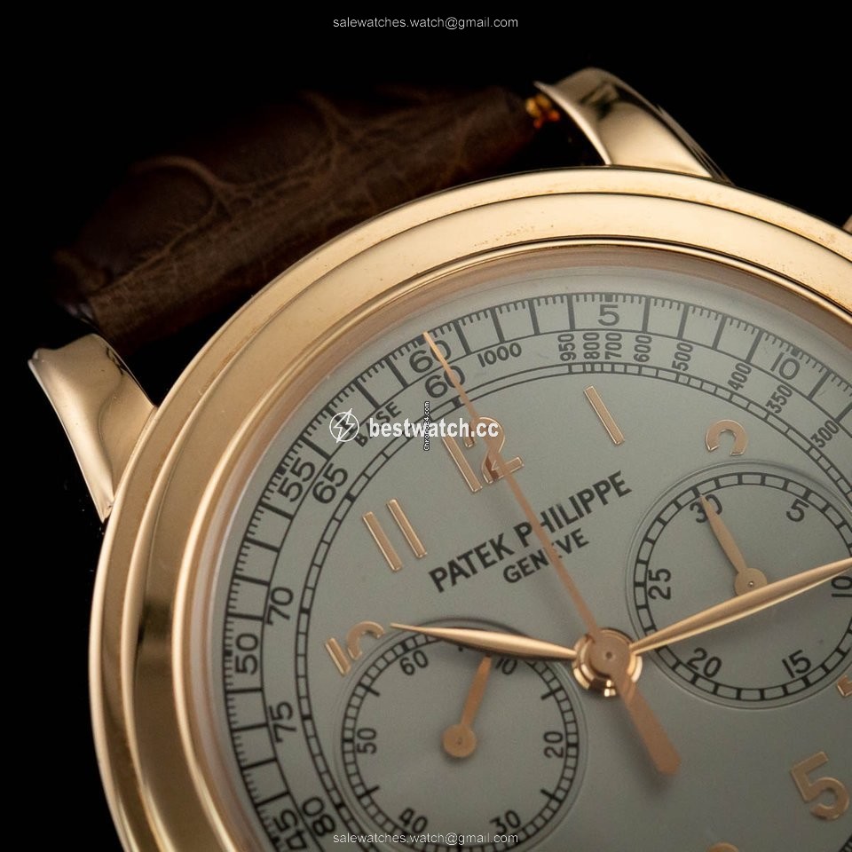 Patek Philippe Chronograph Mens watch Unisex Manual winding Rose gold 5070R-001 3