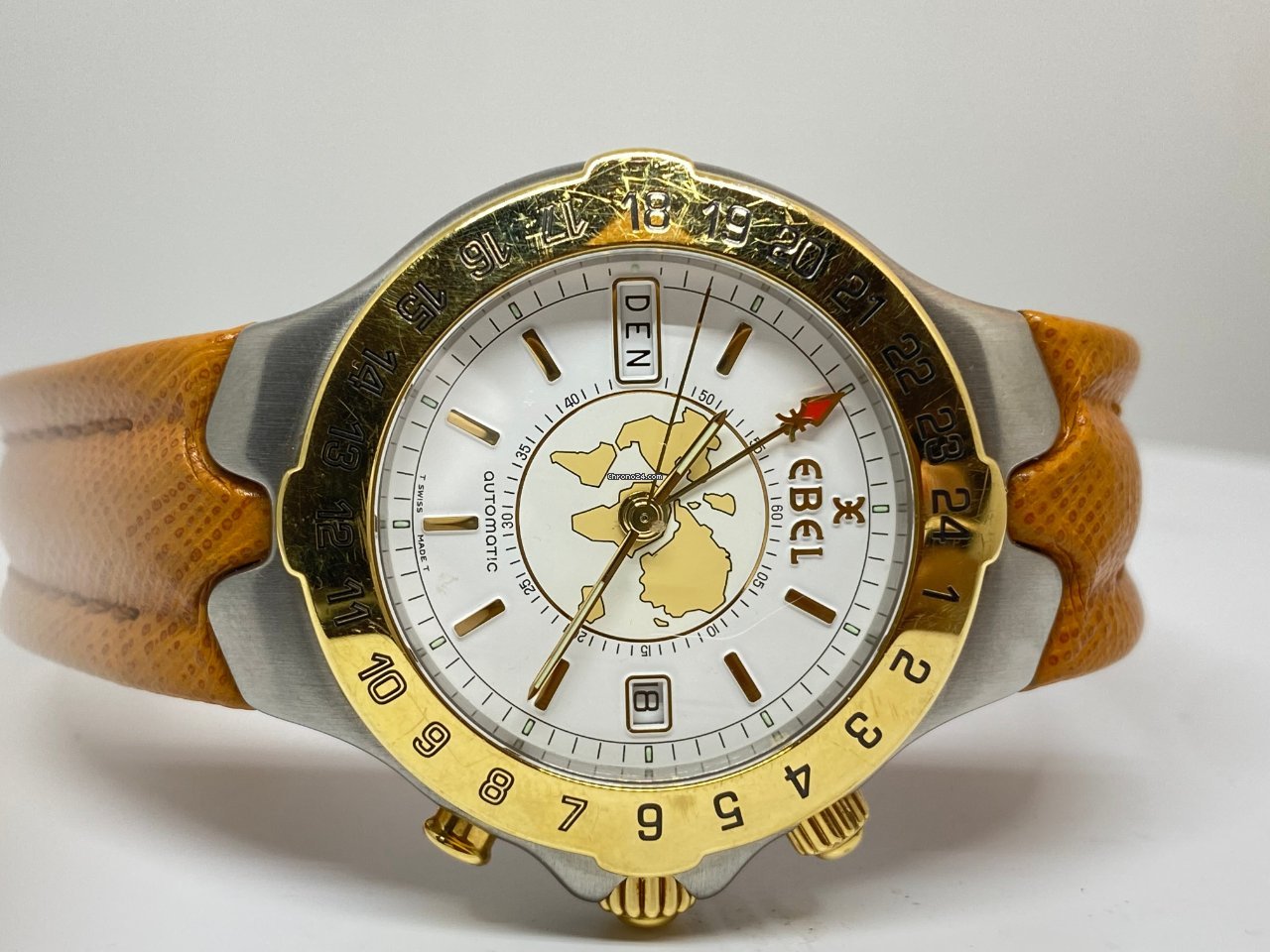 IMG_9081 Ebel Sportwave Mens watch Unisex Automatic Gold Steel E6122641 Replica 4