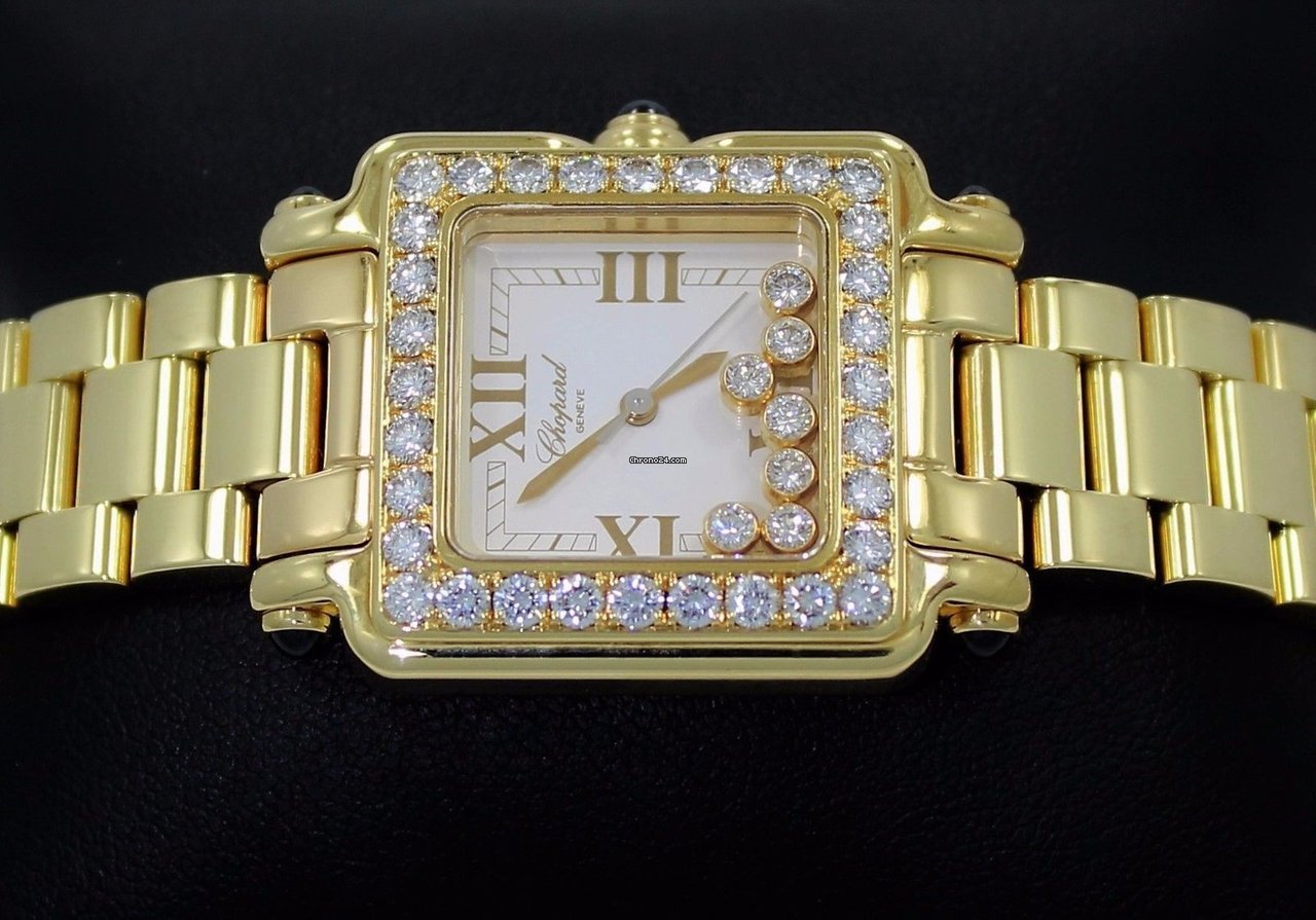 Chopard Happy Sport Womens watch Quartz Yellow gold 27 6770 Replica 4