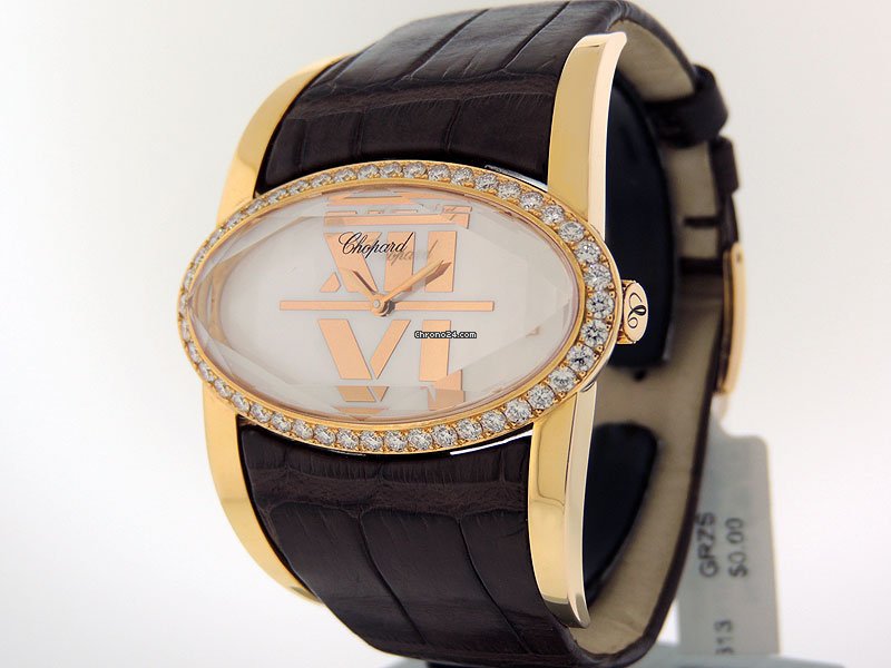 IMG_9081 Chopard Happy Diamonds Womens watch Quartz Rose gold 139018 Replica 4