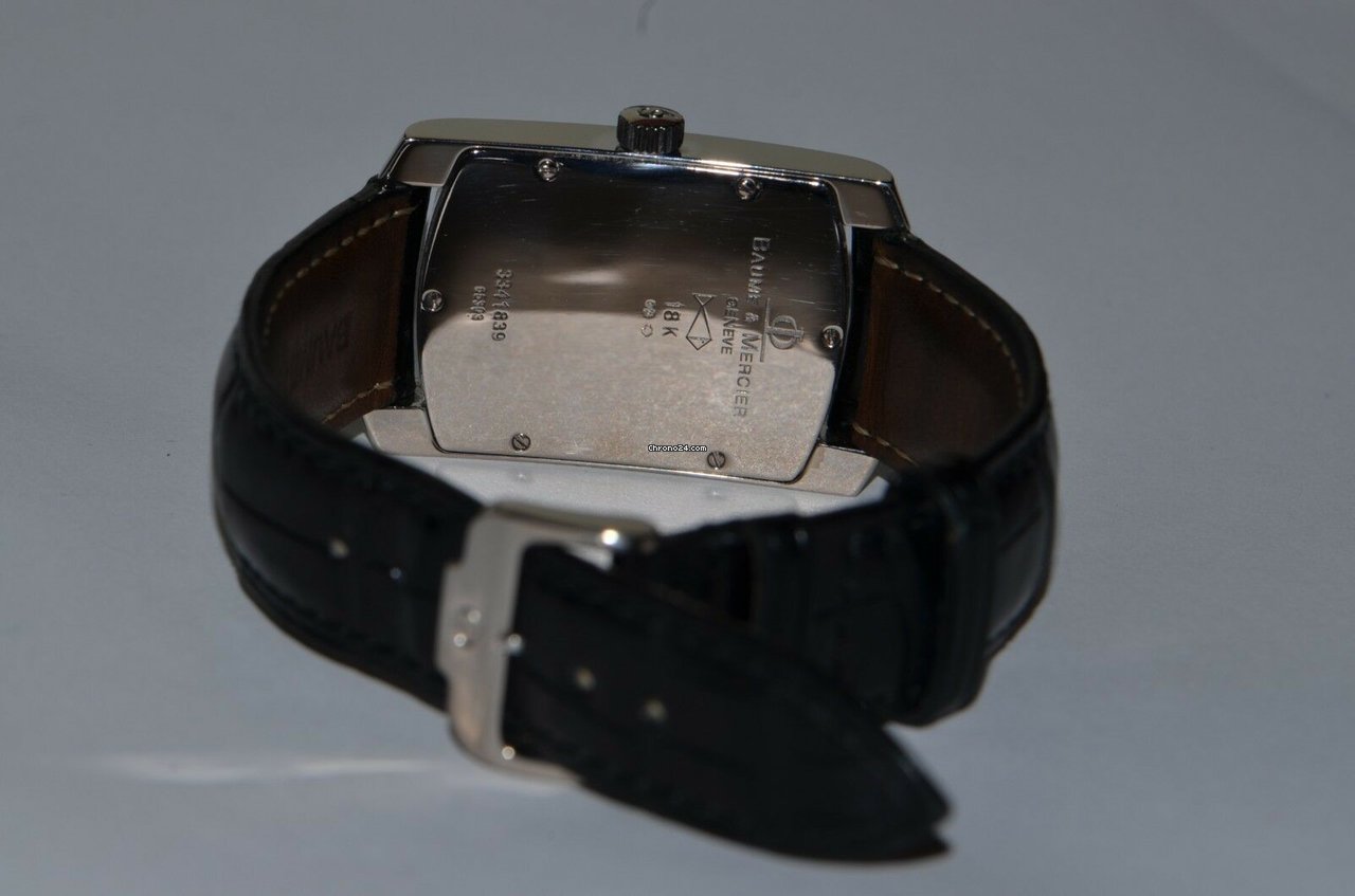 IMG_9081 Baume & Mercier Hampton Mens watch Unisex Manual winding White gold 65303 Replica 4