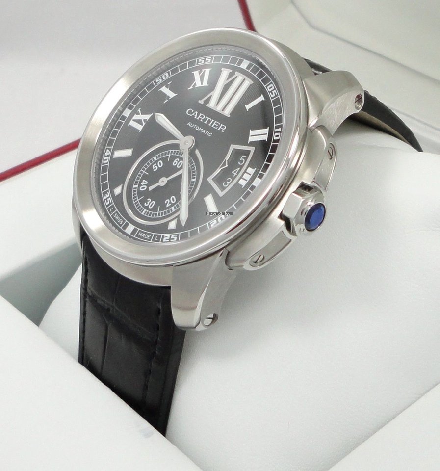 IMG_9081 Cartier Calibre de Cartier Mens watch Unisex Automatic Steel W7100014 Replica 4