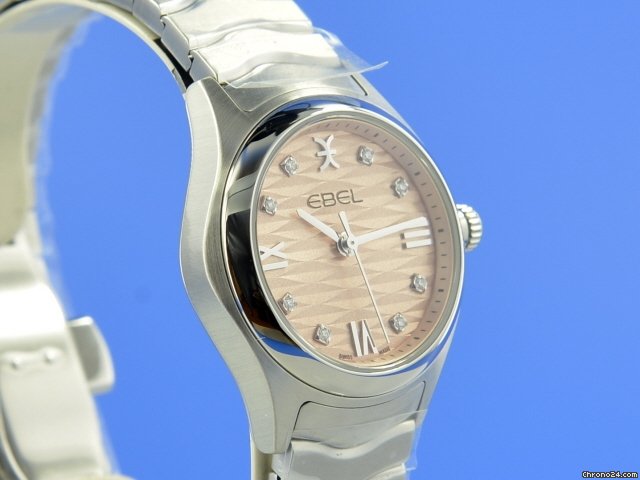 IMG_9081 Ebel Wave Womens watch Quartz Steel 1216413 Replica 4