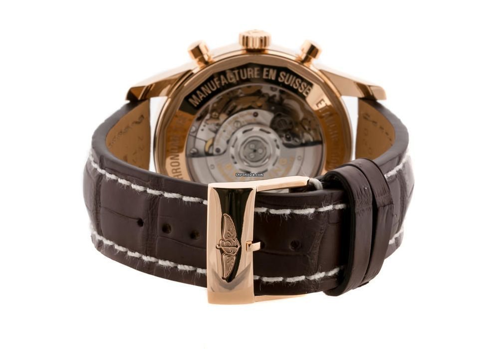 IMG_9081 Breitling Transocean Chronograph Mens watch Unisex Automatic Rose gold RB015253 G738 Replica 4