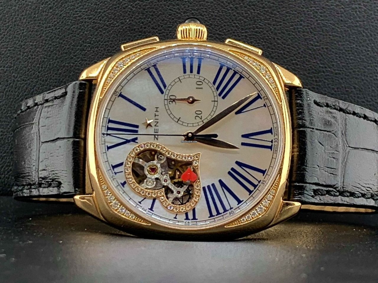 IMG_9081 Zenith Star Mens watch Unisex Automatic Rose gold 22.1925.4062 80.C725 Replica 4