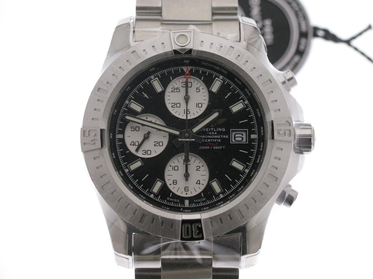 IMG_9081 Breitling Colt Chronograph Automatic Mens watch Unisex Automatic Steel A1338811 BD83 173A Replica 4