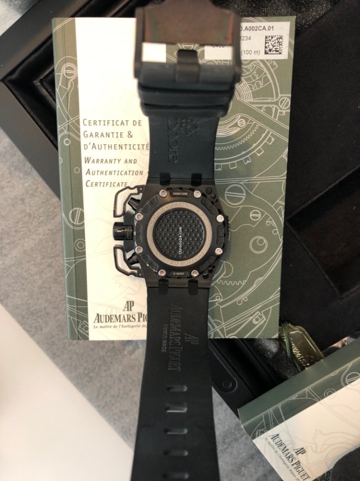 IMG_9081 Audemars Piguet Royal Oak Offshore Chronograph Mens watch Unisex Automatic Titanium 26165IO.OO.A002CA.01 Replica 4