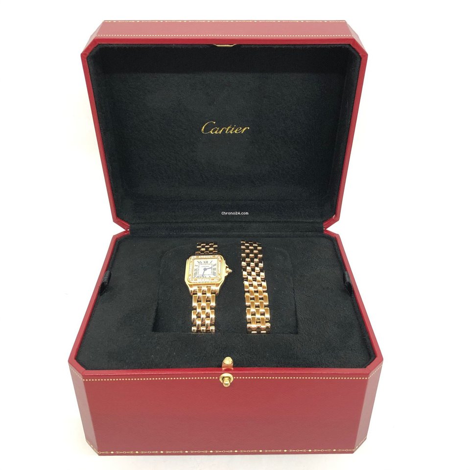 IMG_9081 Cartier Panthere Womens watch Quartz Rose gold WJPN0014 Replica 4