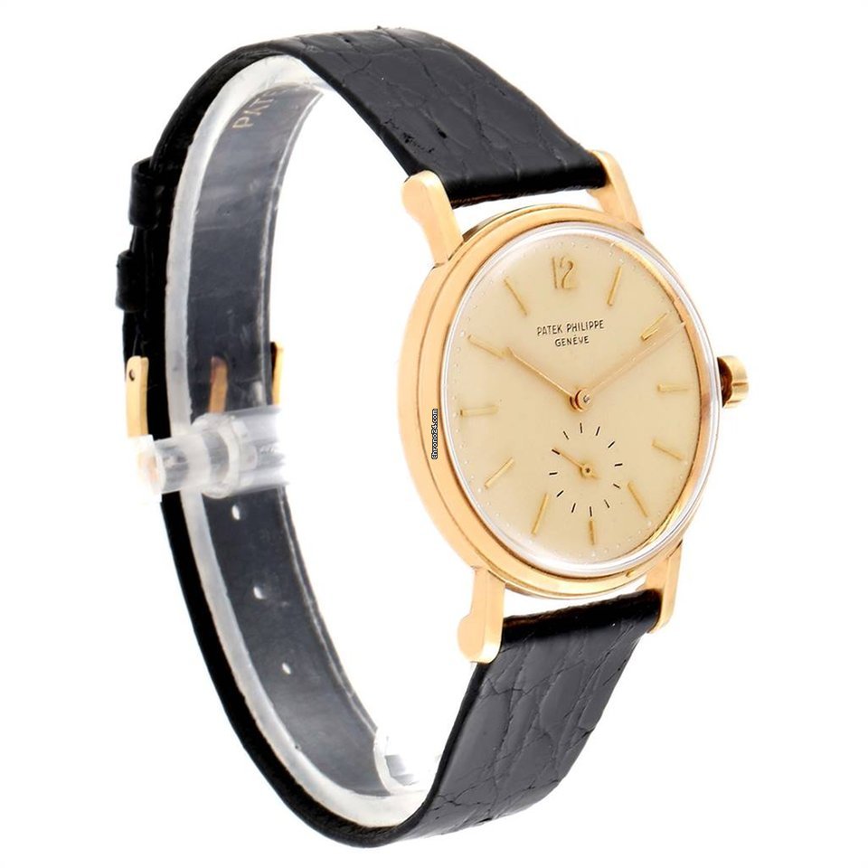 IMG_9081 Patek Philippe Calatrava Mens watch Unisex Automatic Yellow gold 3435 Replica 4