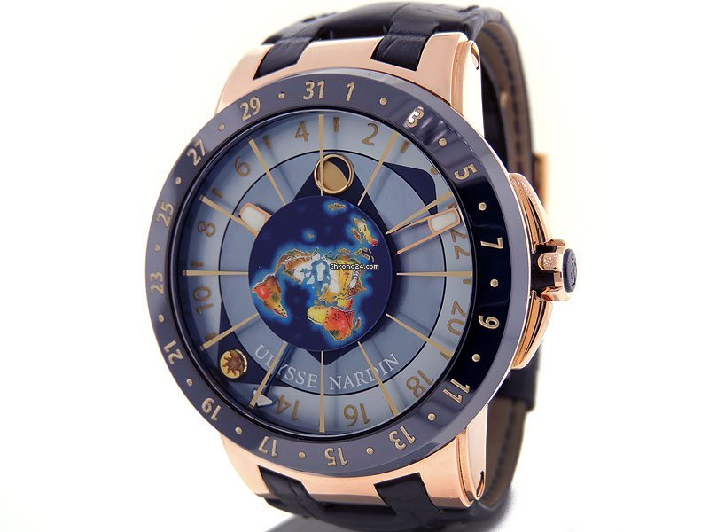 IMG_9081 Ulysse Nardin Moonstruck Mens watch Unisex Automatic Rose gold 1062-113 Replica 4