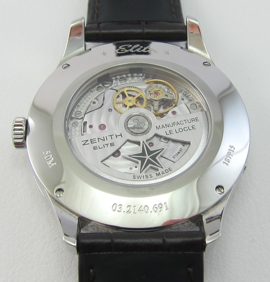 IMG_9081 Zenith Captain Moonphase Mens watch Unisex Automatic Steel 03.2140.691 02.C498 Replica 4