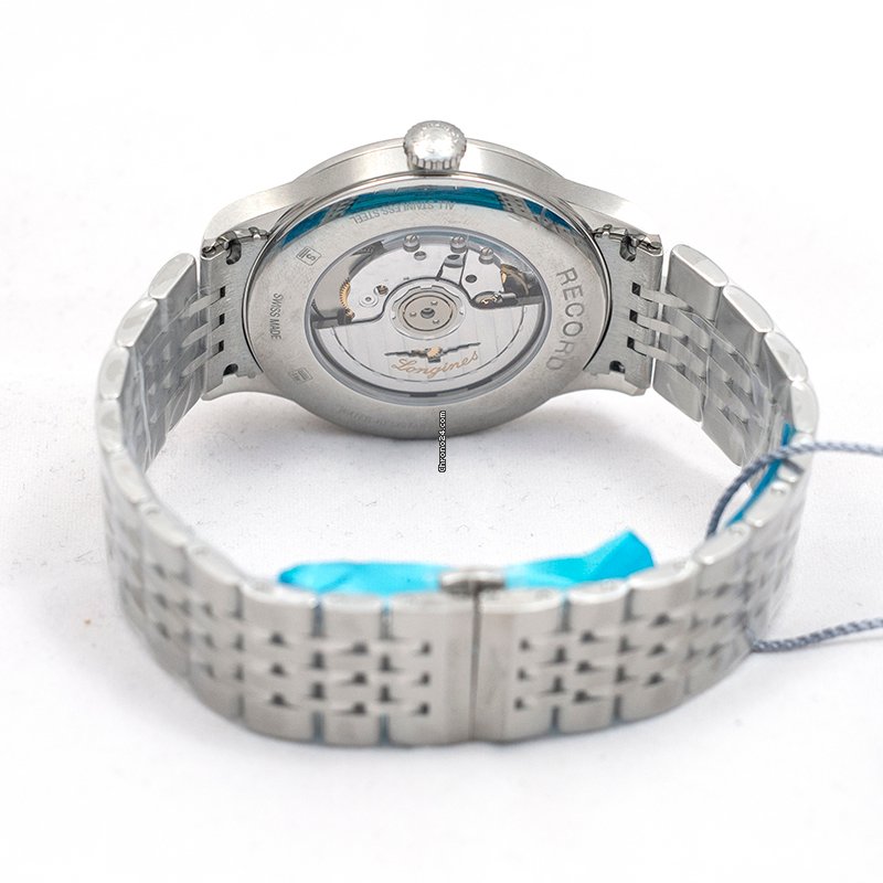 IMG_9081 Longines Record Mens watch Unisex Automatic Steel L28214766 Replica 4
