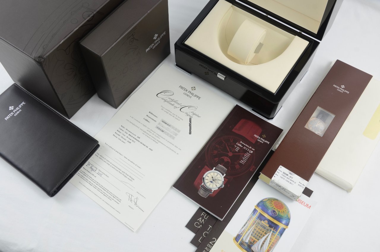 Patek Philippe Perpetual Calendar Mens watch Unisex Automatic Rose gold 5059R-017 Replica 4