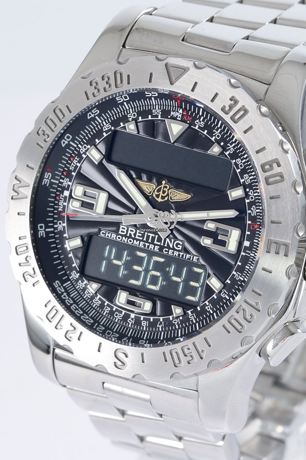 IMG_9081 Breitling Airwolf Mens watch Unisex Quartz Steel A78363 Replica 4