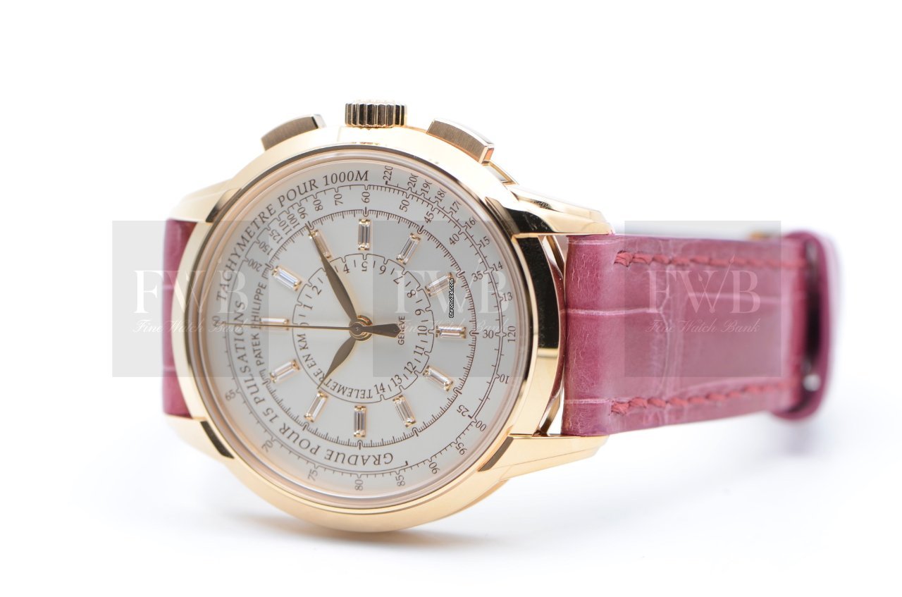 IMG_9081 Patek Philippe Chronograph Womens watch Automatic Rose gold 4675R-001 Replica 4