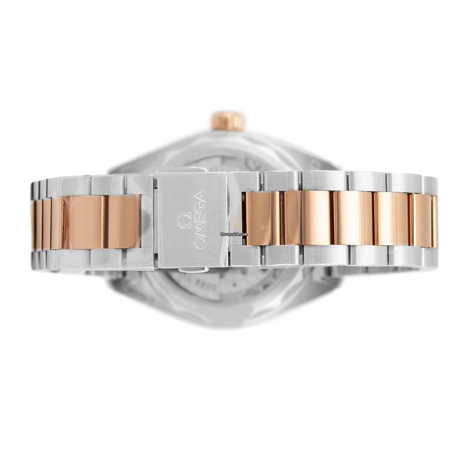Omega Seamaster Aqua Terra Womens watch Automatic Gold Steel 220.20.34.20.52.001 Replica 4