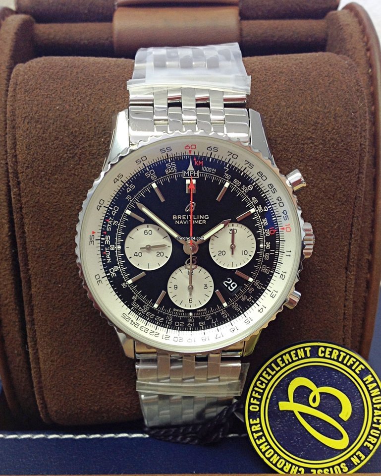IMG_9081 Breitling Navitimer 01 Mens watch Unisex Automatic Steel AB0121 Replica 4