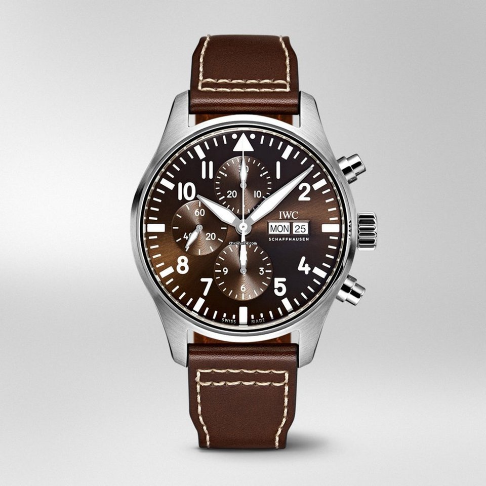 IWC Pilot Chronograph Mens watch Unisex Automatic Steel IW377713 Replica 4