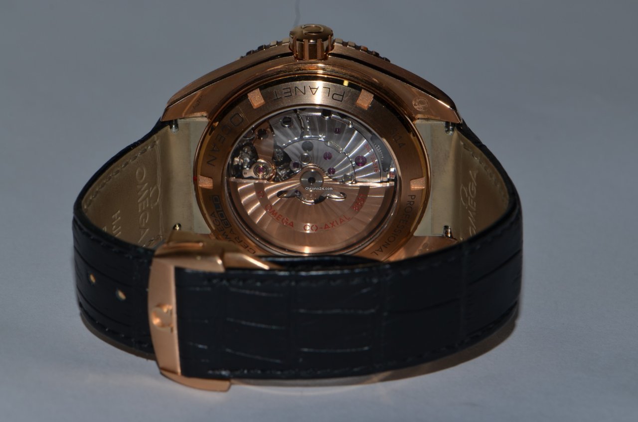 Omega Seamaster Planet Ocean Mens watch Unisex Automatic Rose gold 222.63.46.20.01.001 Replica 4