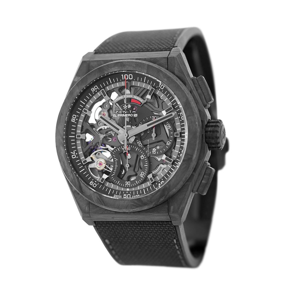IMG_9081 Zenith Defy El Primero Mens watch Unisex Automatic Carbon 10.9000.9004 96.R782 Replica 4