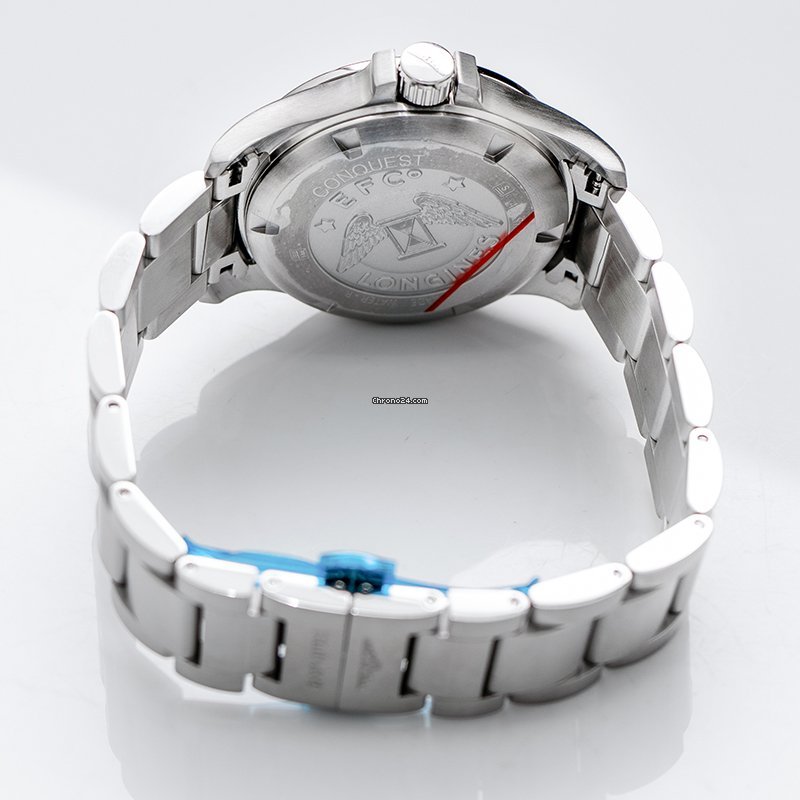 IMG_9081 Longines Conquest Mens watch Unisex Quartz Steel L37184566 Replica 4