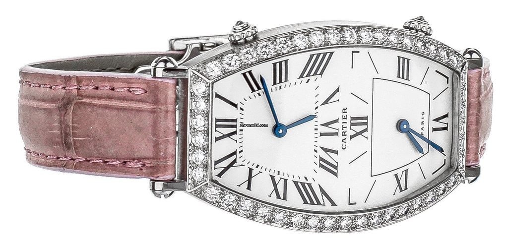 Cartier Tonneau Womens watch Quartz White gold 2459 Replica 4